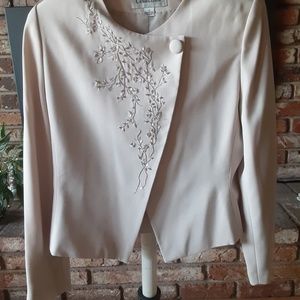 Women's Long Sleeve Light Tan Short Jacket size 12